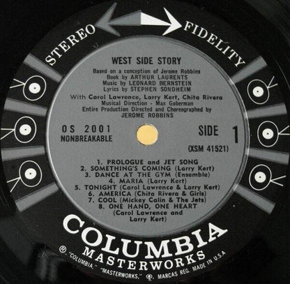 West Side Story Original Broadway Cast 1962-63 OS-2001 L3